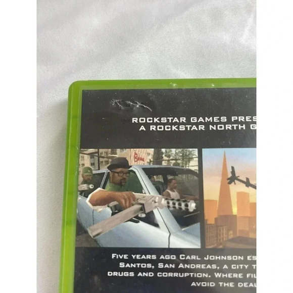Grand Theft Auto Sand Andreas (Xbox, 2005) Complete - Tested NO MAP NO MANUAL - Picture 3 of 5